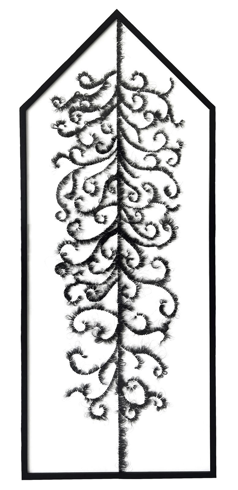 Khadija El Abyad, Braided poetry, Composed hair #1 , 2025