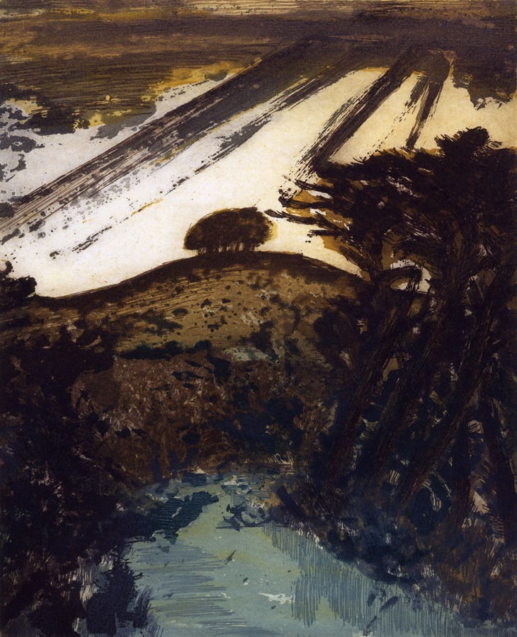 David Inshaw, Woodborough Hill Canal, 1989-1992