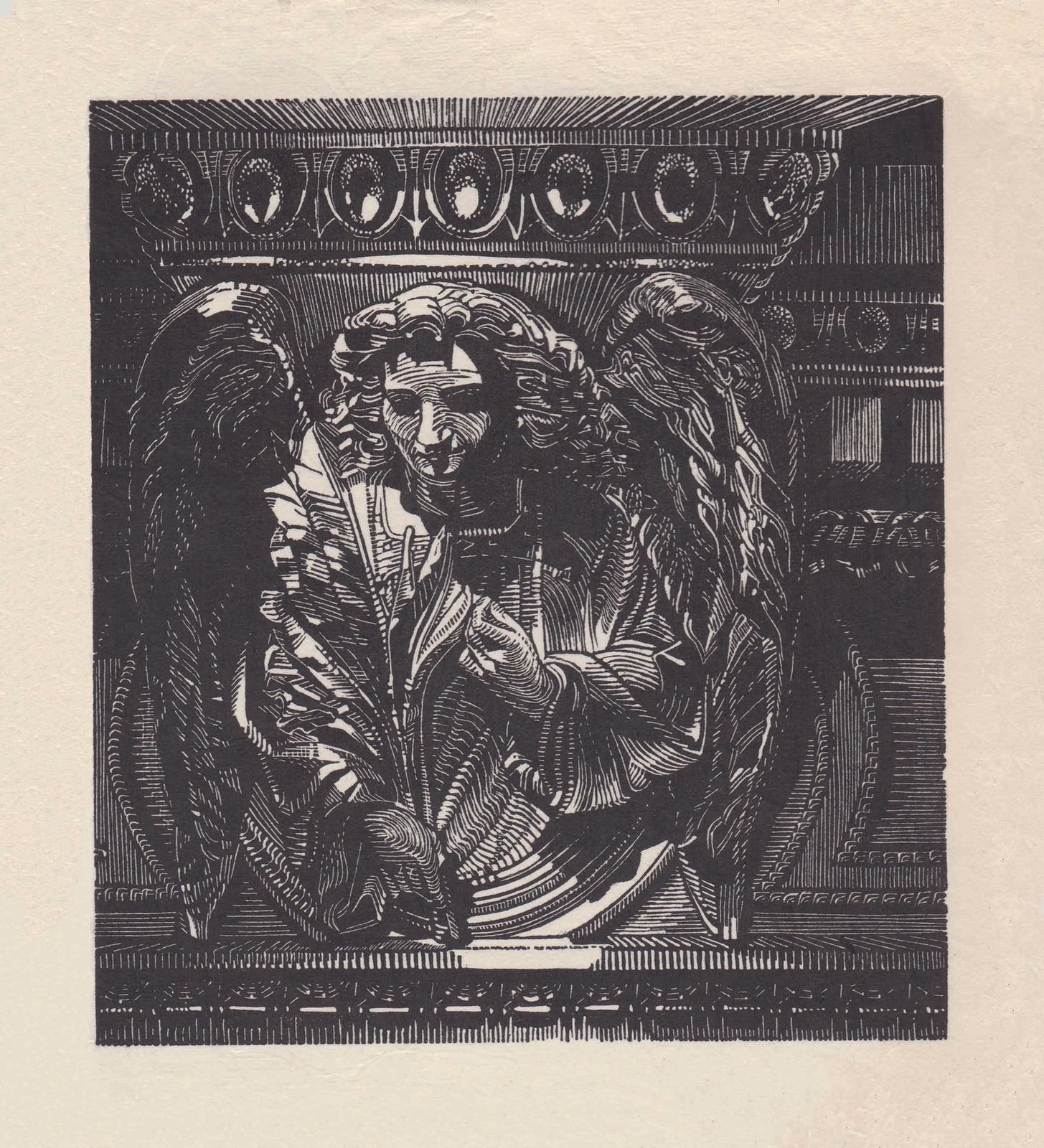 Anne Desmet, Angel with Palm Leaves, 2020