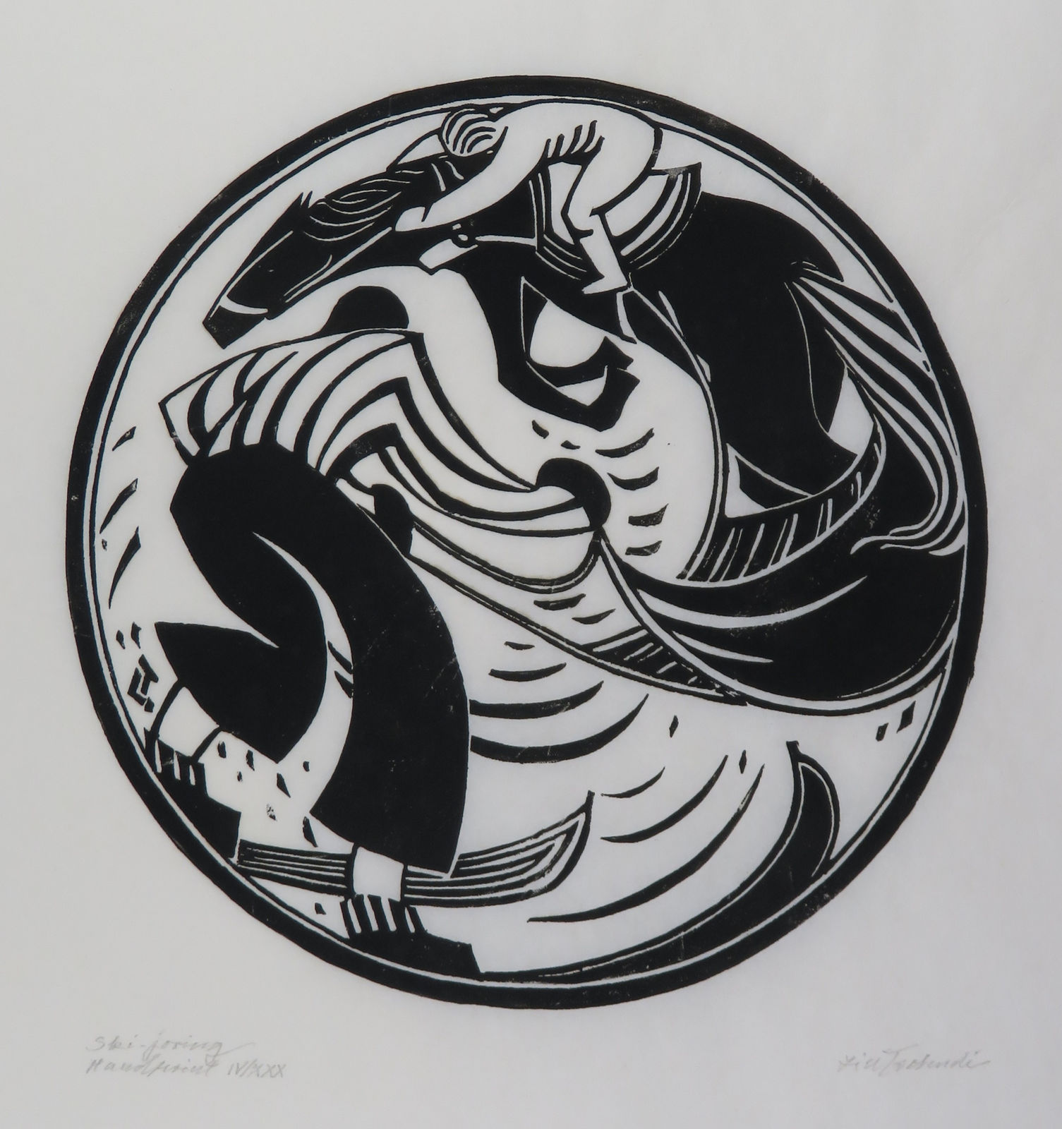 Lill Tschudi, Ski-Joring, 1937/1992