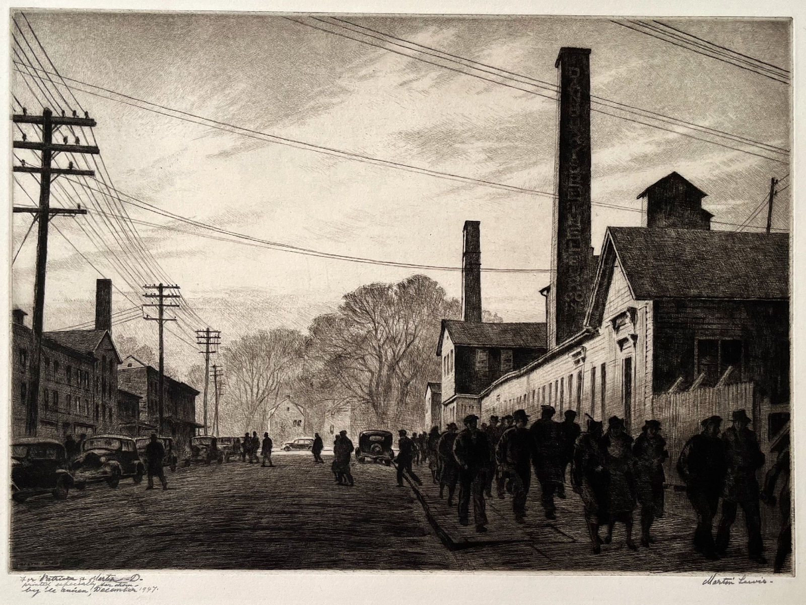 Martin Lewis, Day's End, 1937