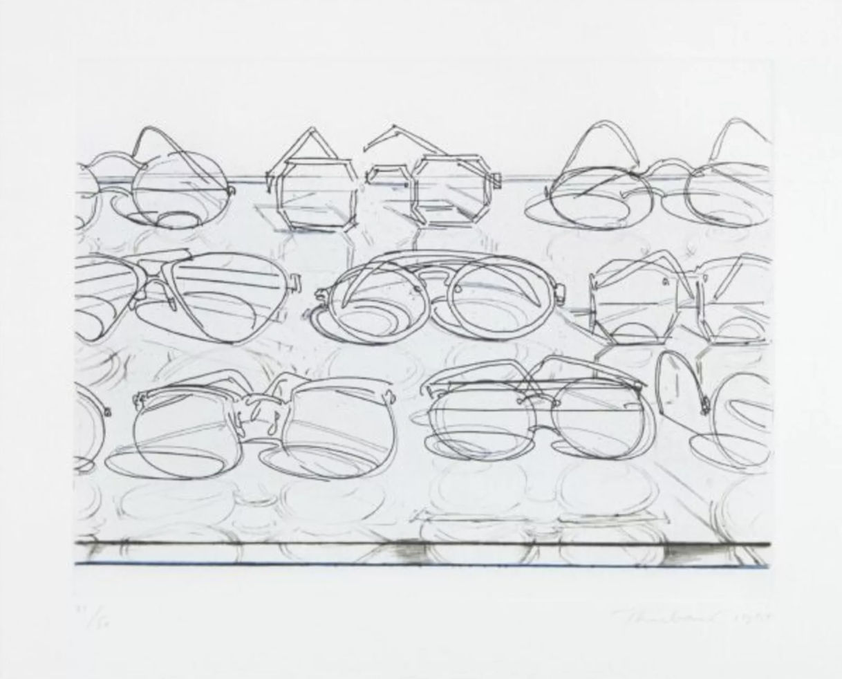 Wayne Thiebaud, Eyeglasses, 1993