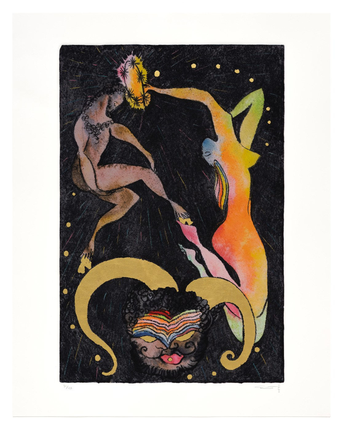 Chris Ofili, Crowning of a Satyr, 2023