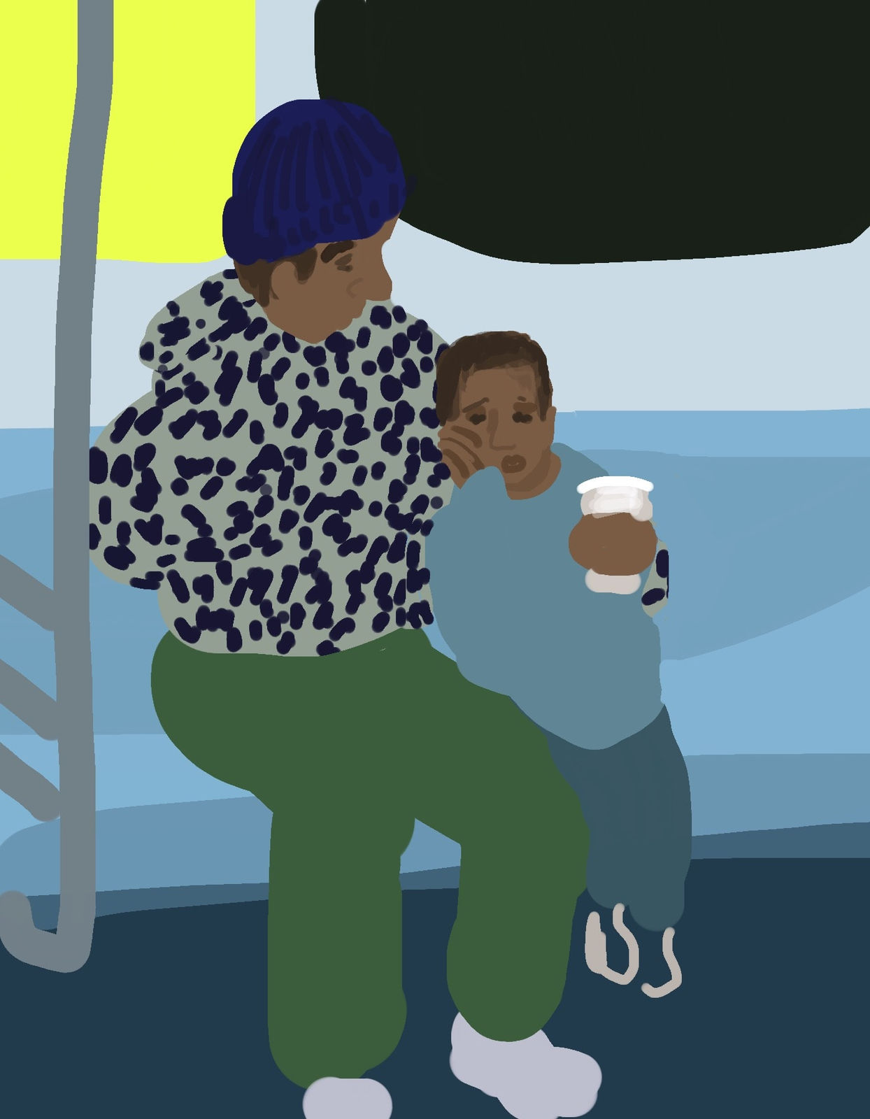 Hilary Doyle, Father and Child, 2022