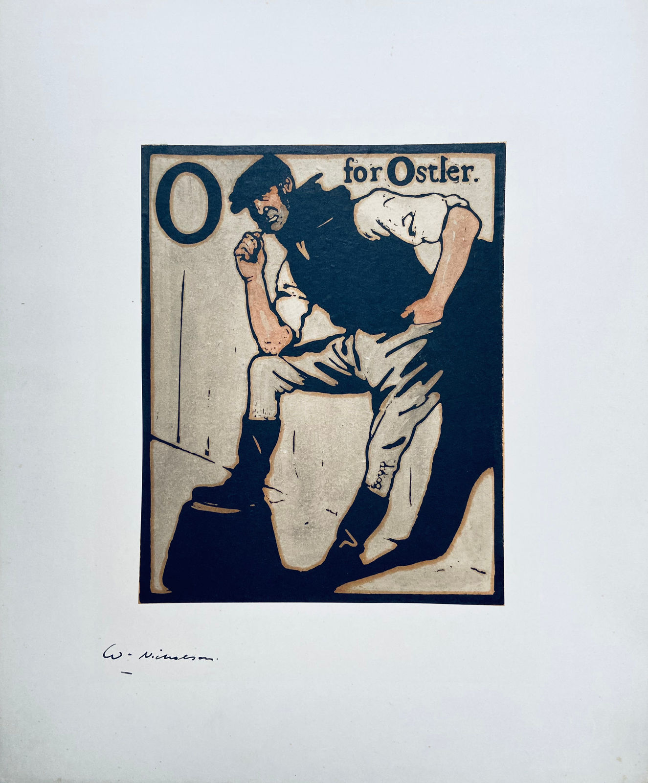 William Nicholson, O for Ostler (from 'An Alphabet'), 1896