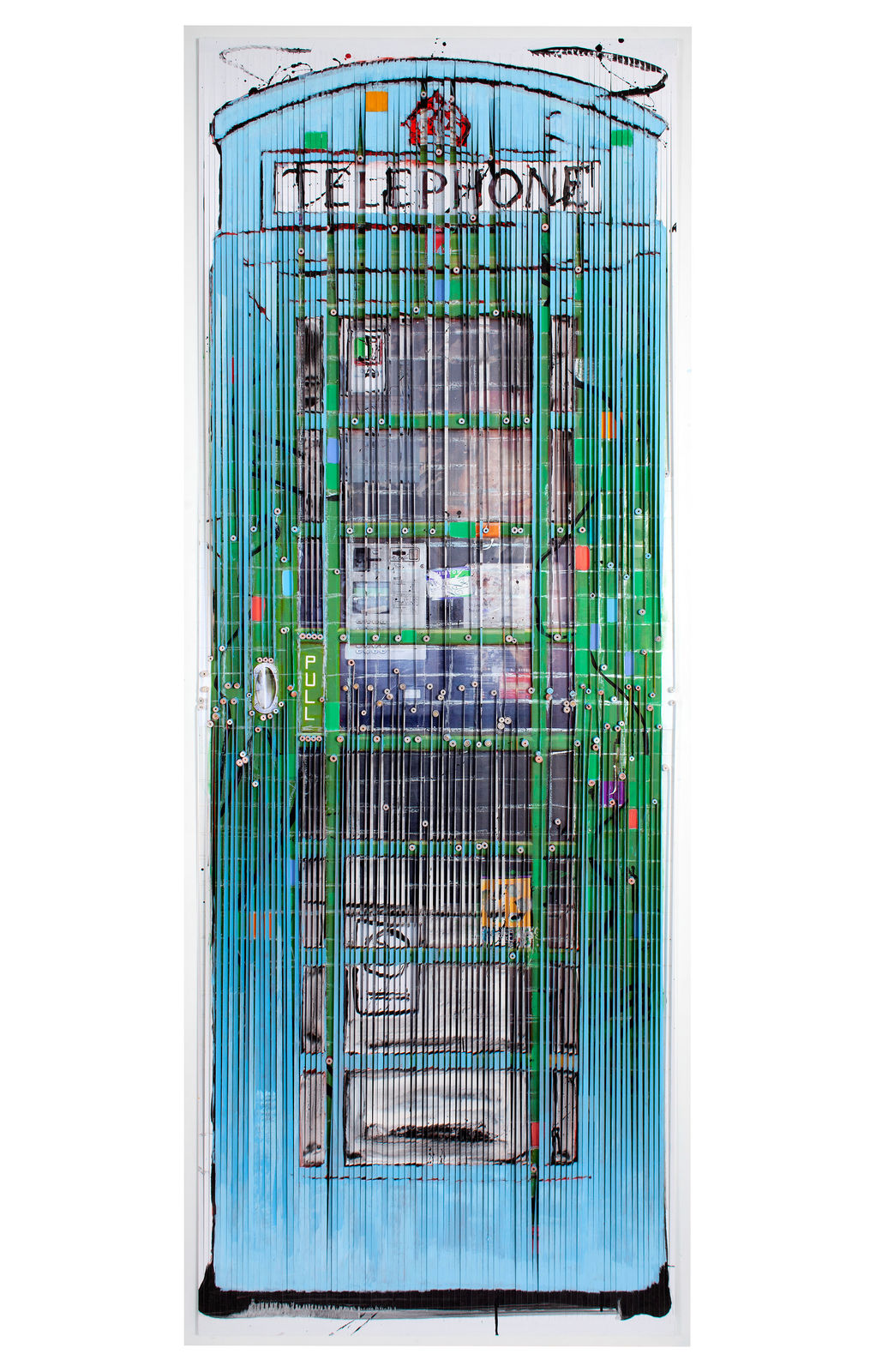 Piers Bourke, Soon To Be Removed - Life Size - Light Blue, Green, 2025