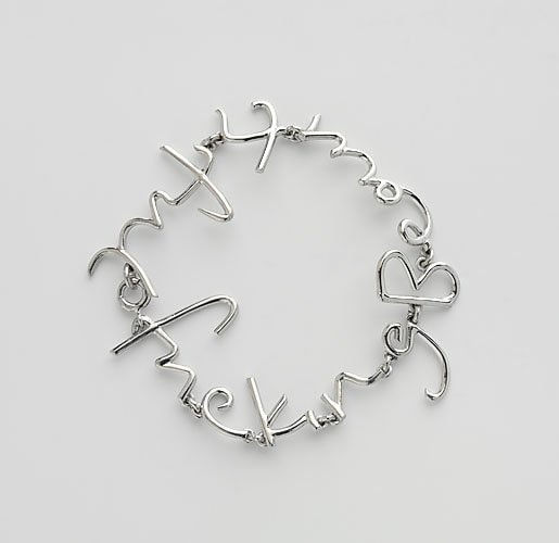 Tim Noble and Sue Webster, Fucking Beautiful Bracelet WG, Small, 2004