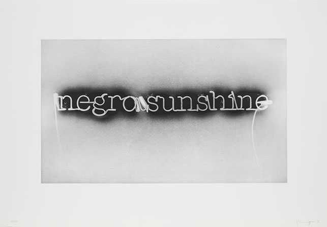 Glenn Ligon, Warm Broad Glow (reversed), 2008