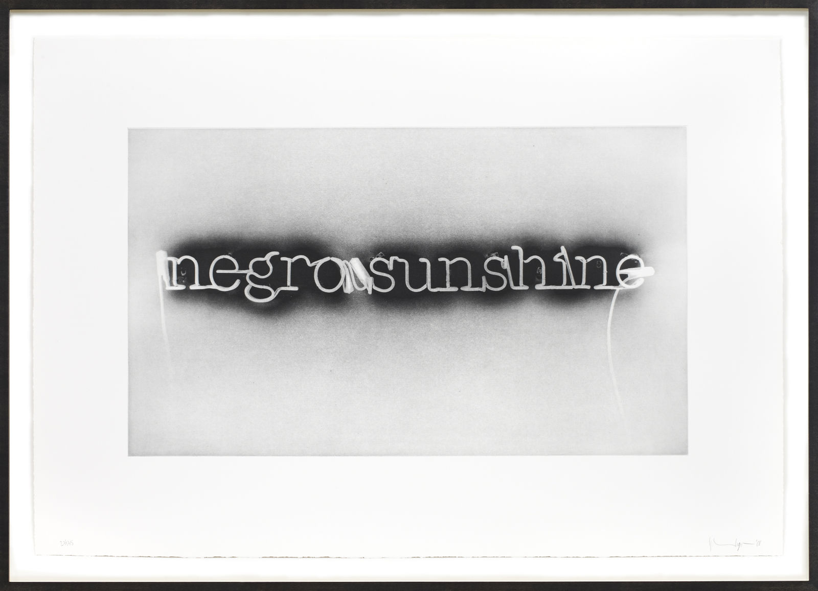 Glenn Ligon, Warm Broad Glow (reversed), 2008