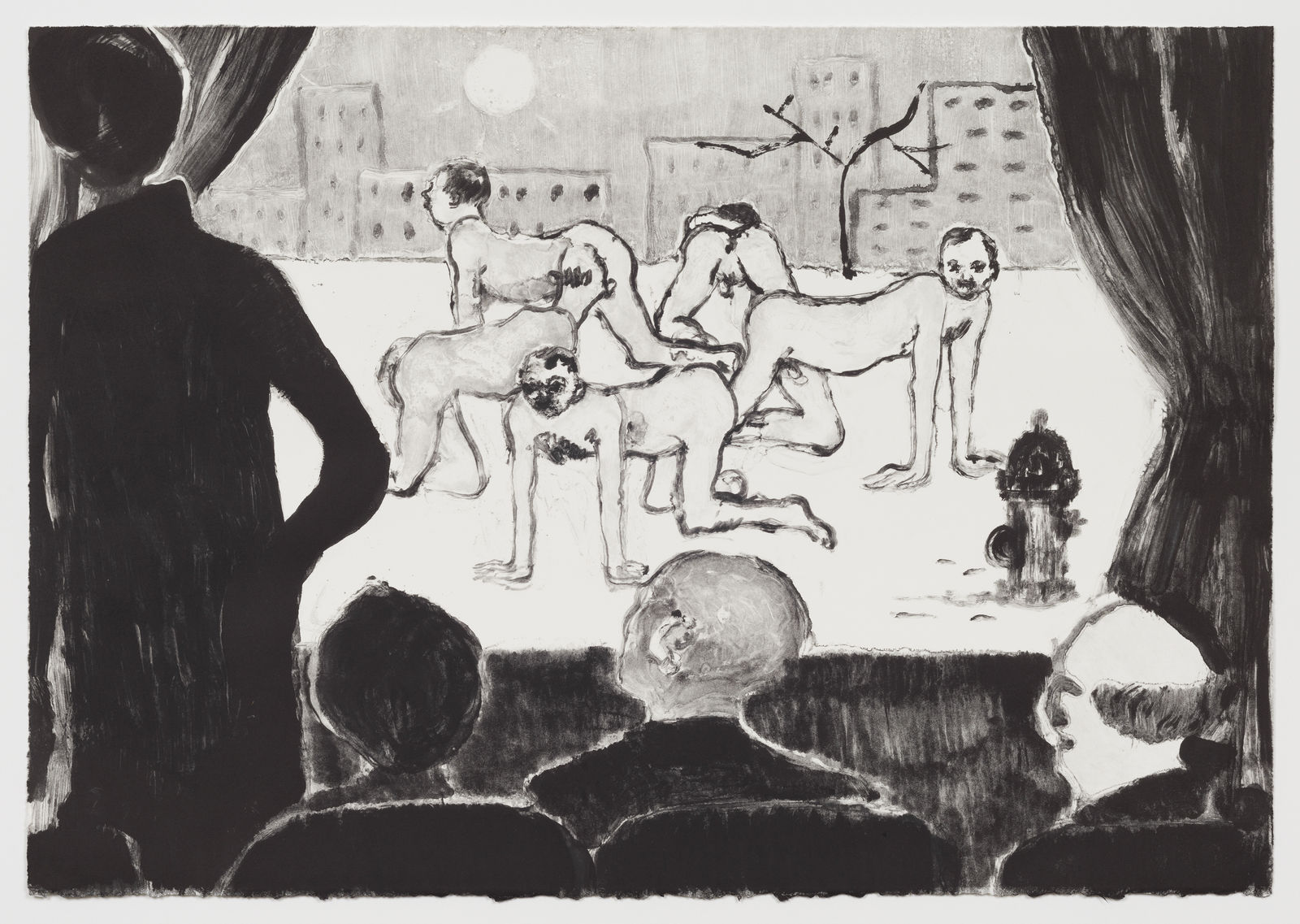 Sanya Kantarovsky, Men on Stage, 2020