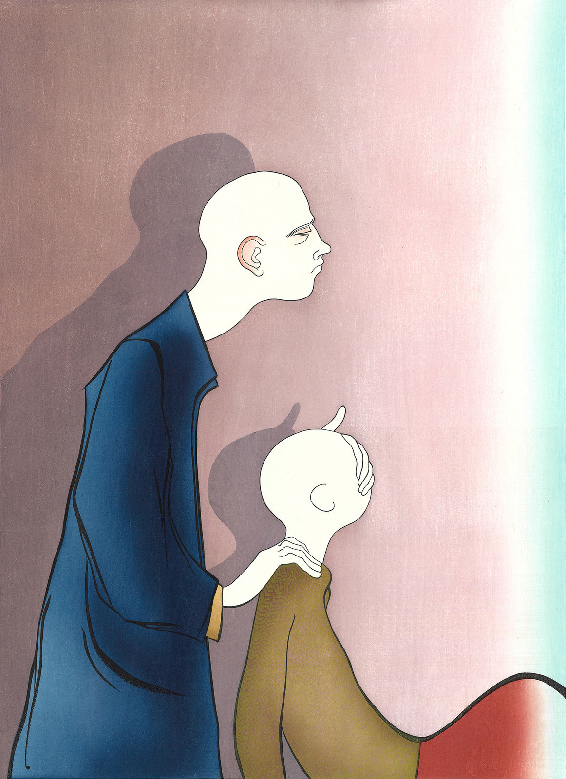 Sanya Kantarovsky, Curtain, 2019