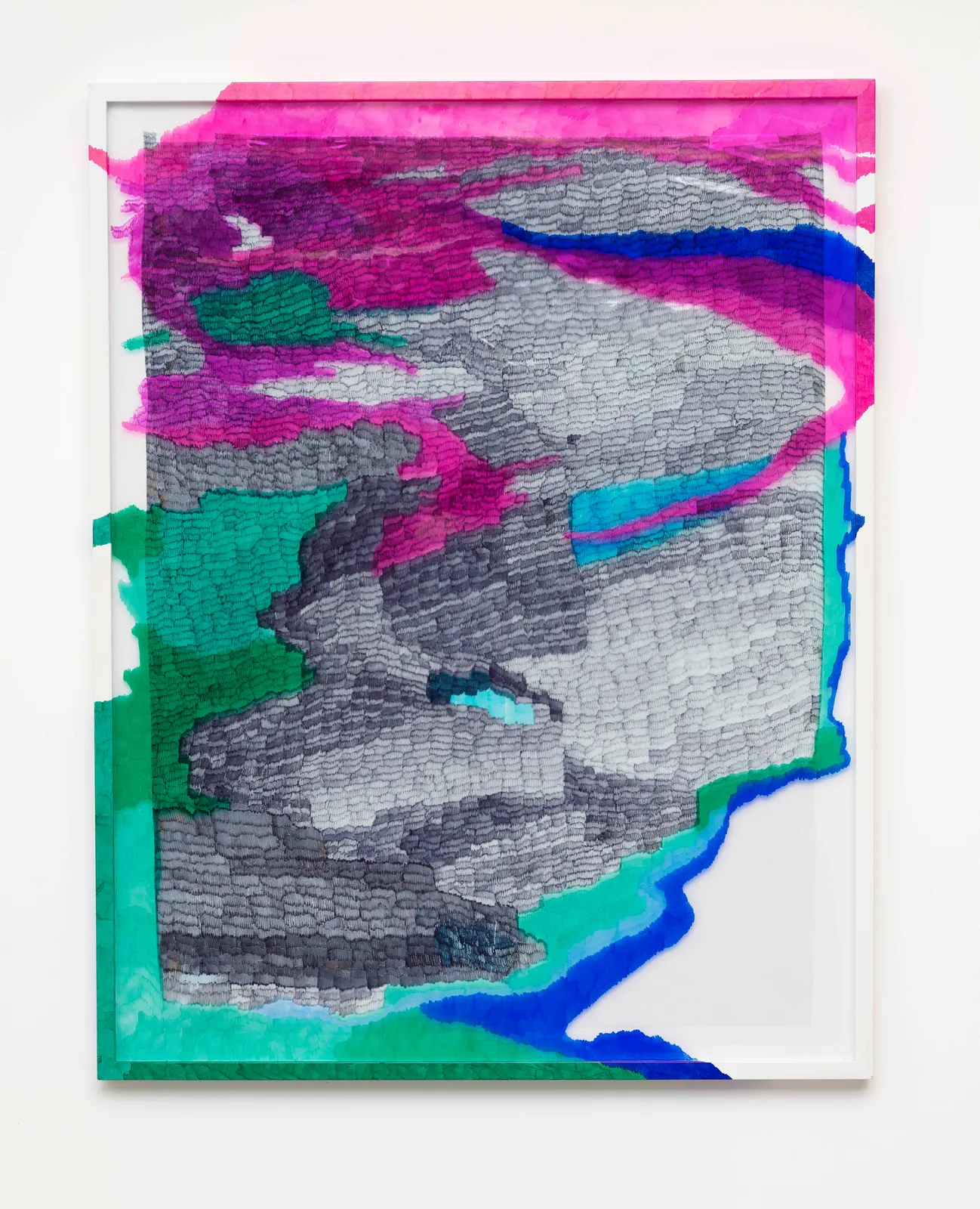 Luísa Mota, Meditations (Black + Turquoise), 2013-2023