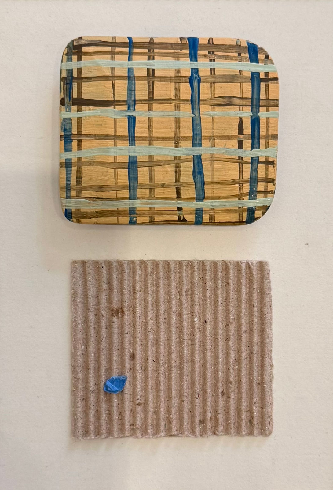 MARYANN PULS, Painted Shape, Cardboard, Chrome, 2025