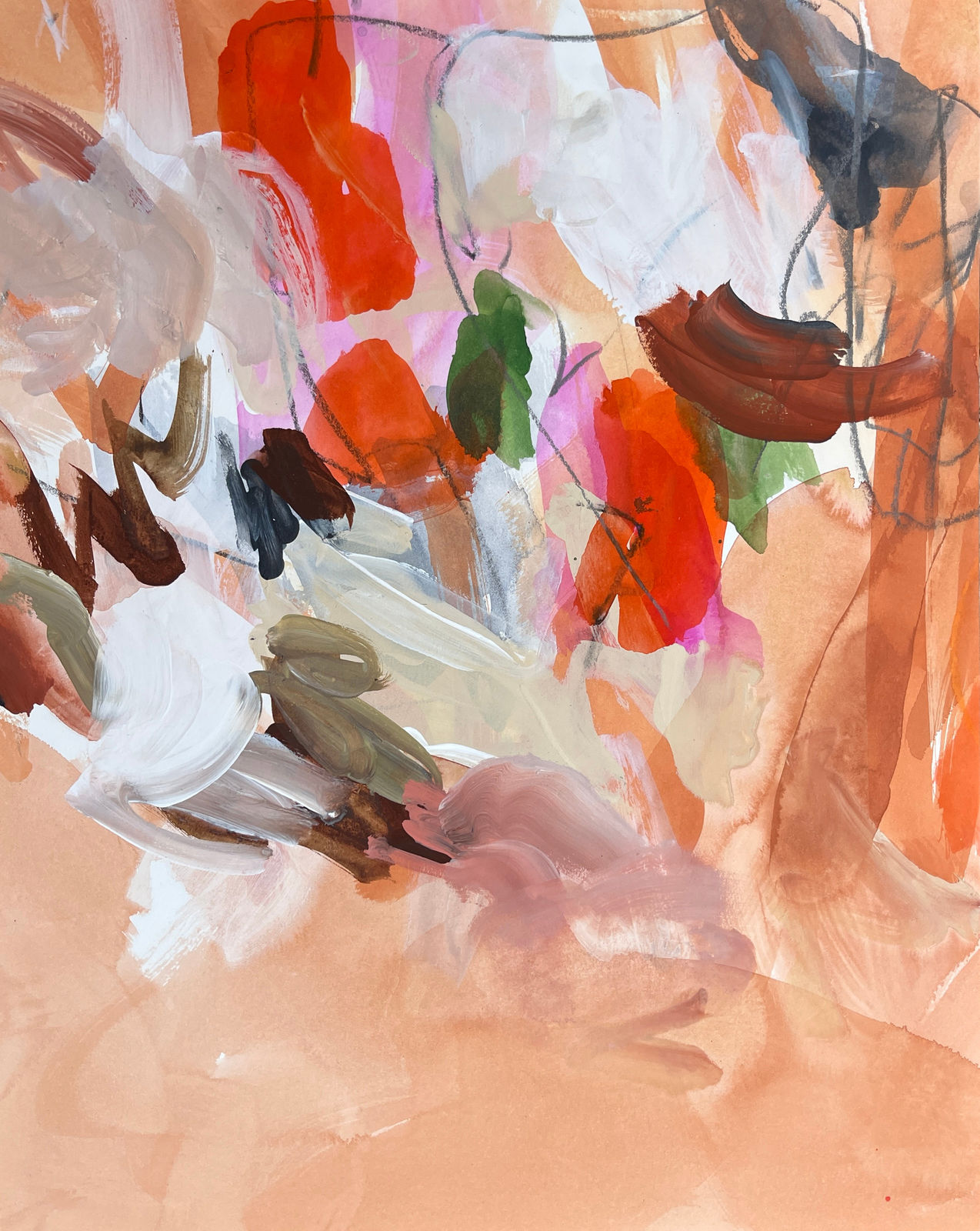 ERIKA WARHUS, Face full of branches, 2025