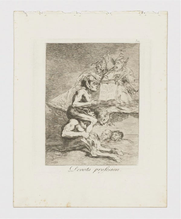 Francisco de Goya, Devota profesión (Caprichos. Estampa 70)