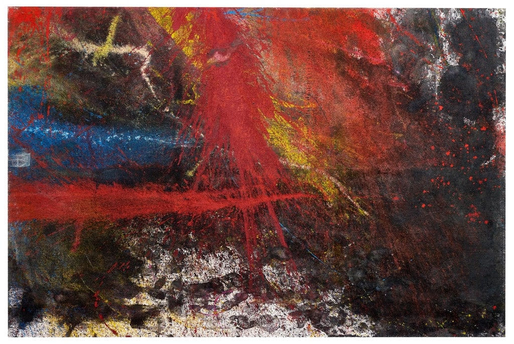 Hermann Nitsch, Schüttbild (Bayreuth Series), 2021