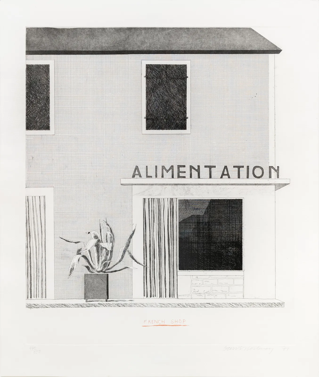 David Hockney, French Shop, 1971