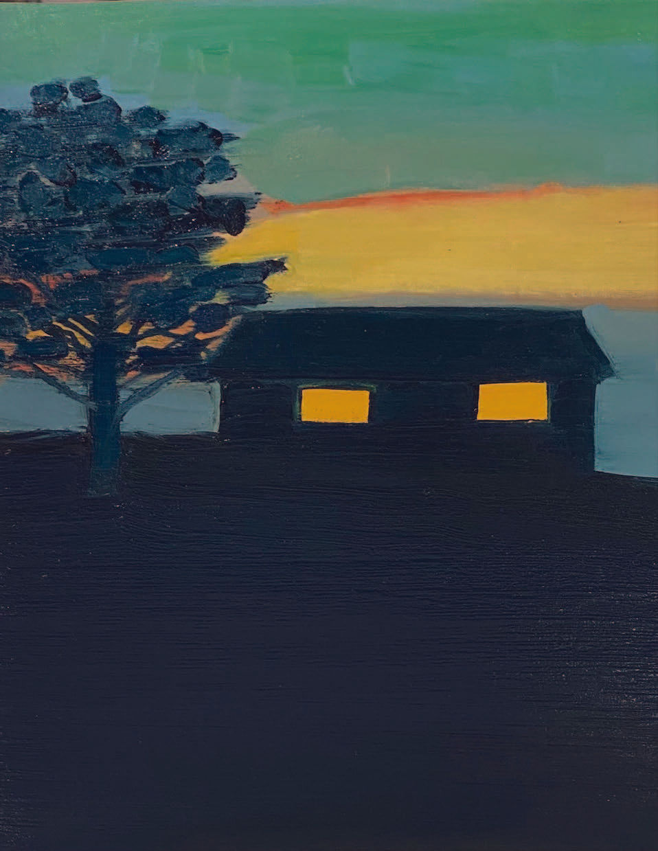 Tom Hammick, House on a Hill, 2021