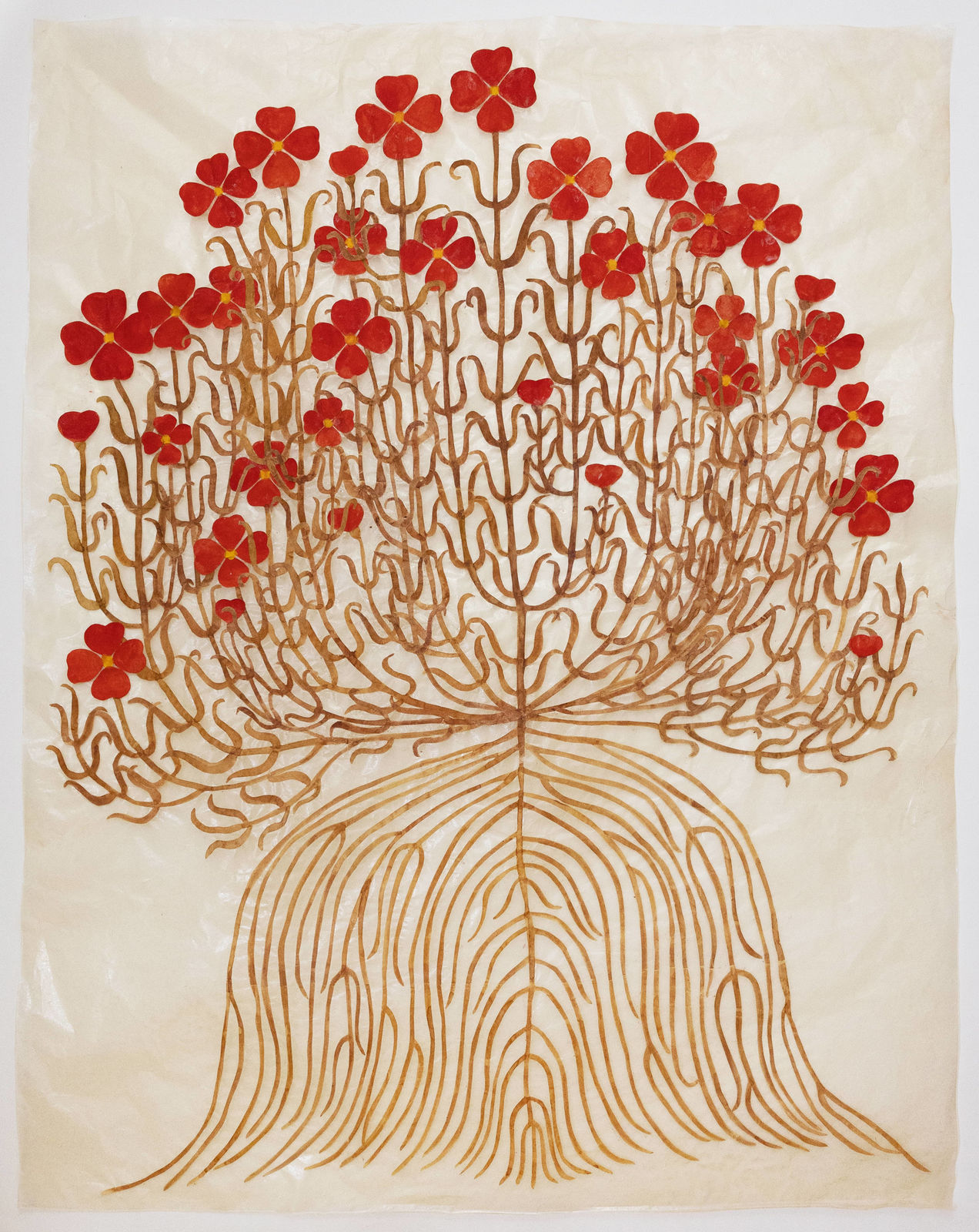 Fumi Imamura, One flower (red flower) (花ひとつ（赤い花), 2025