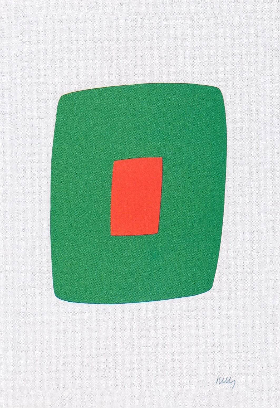 Ellsworth Kelly, Green with Red, 1964-65