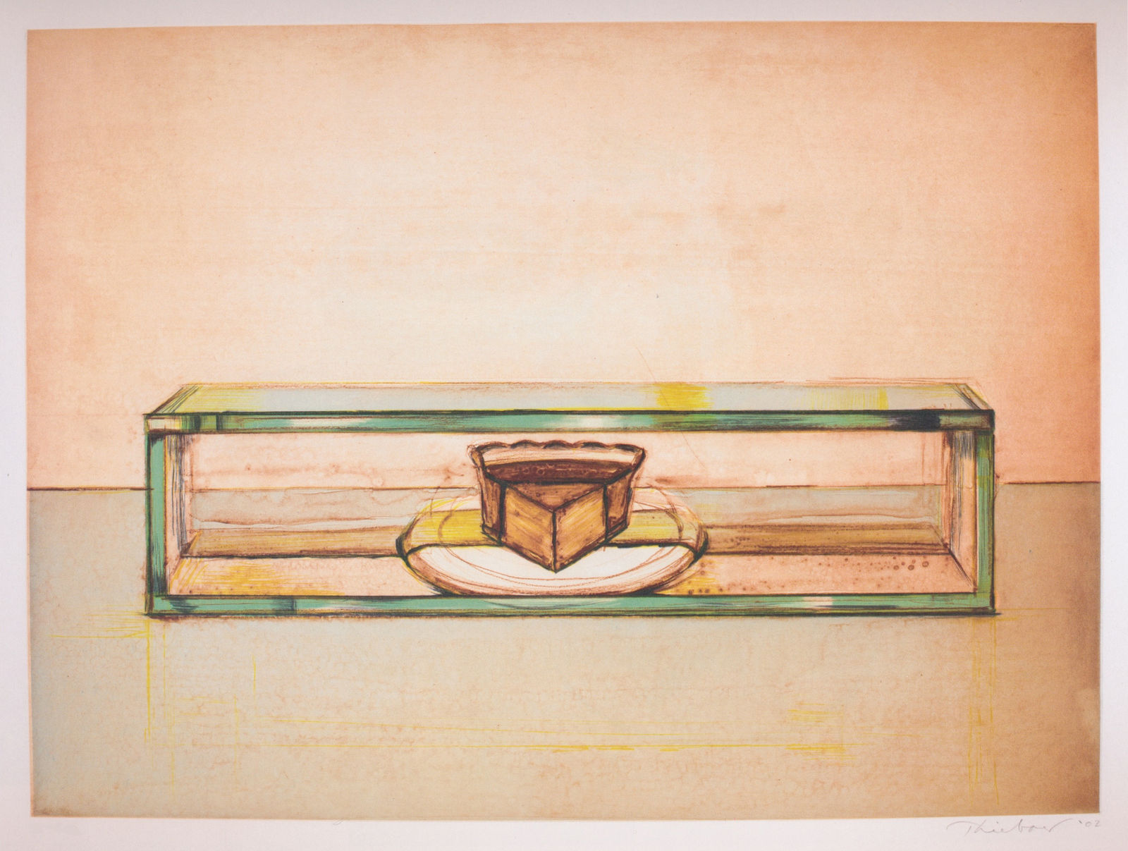 Wayne Thiebaud, Pie Case, 2002