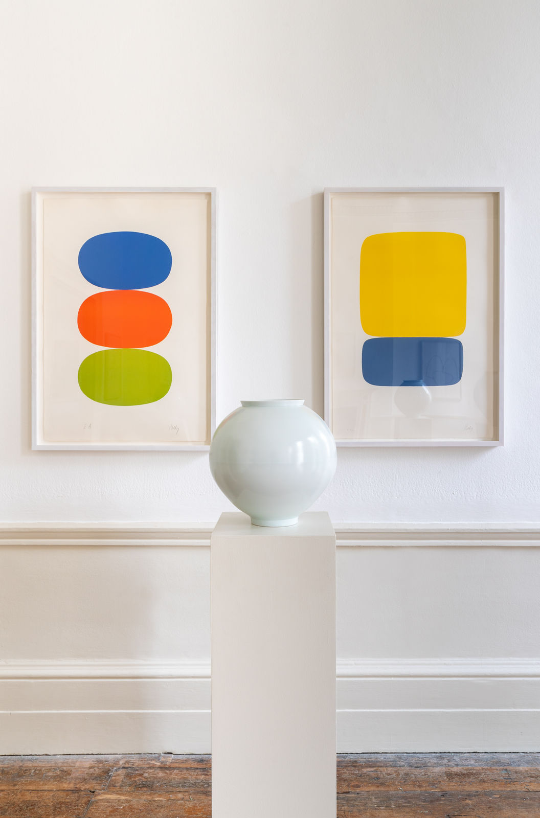 Ellsworth Kelly, Yellow Over Dark Blue, 1964-65