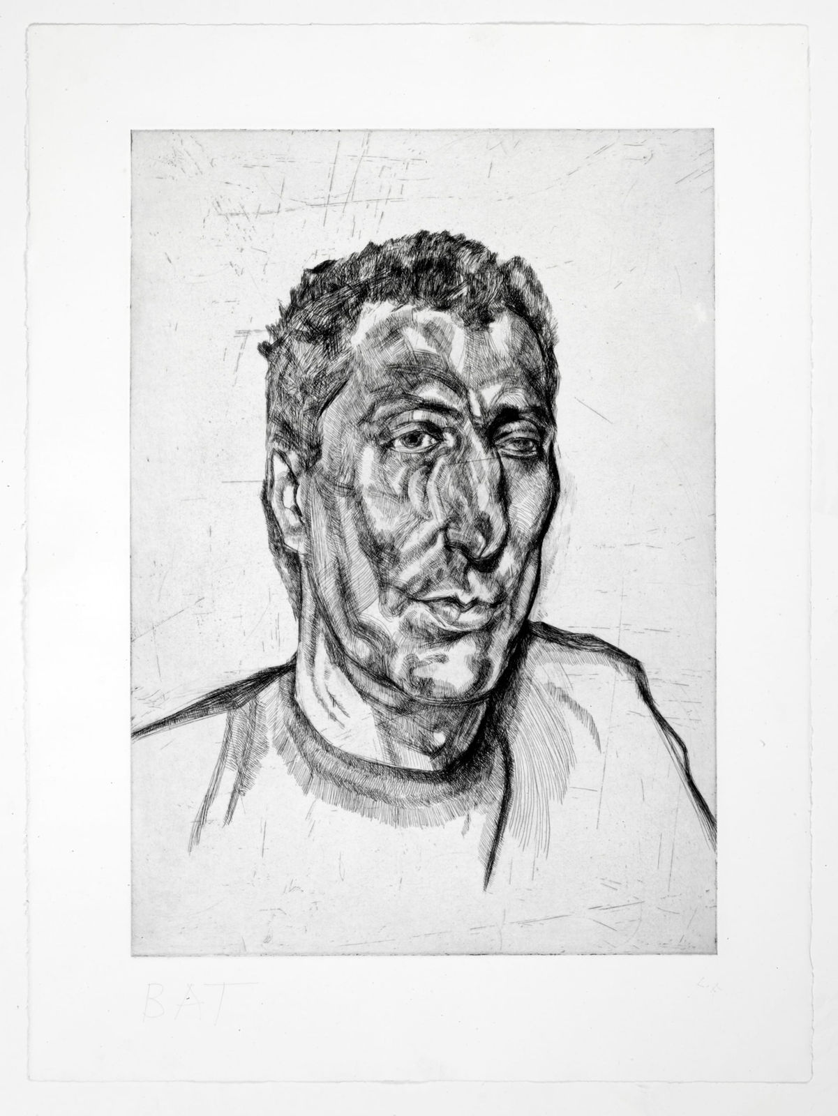 Lucian Freud, Head of Ali, 1999