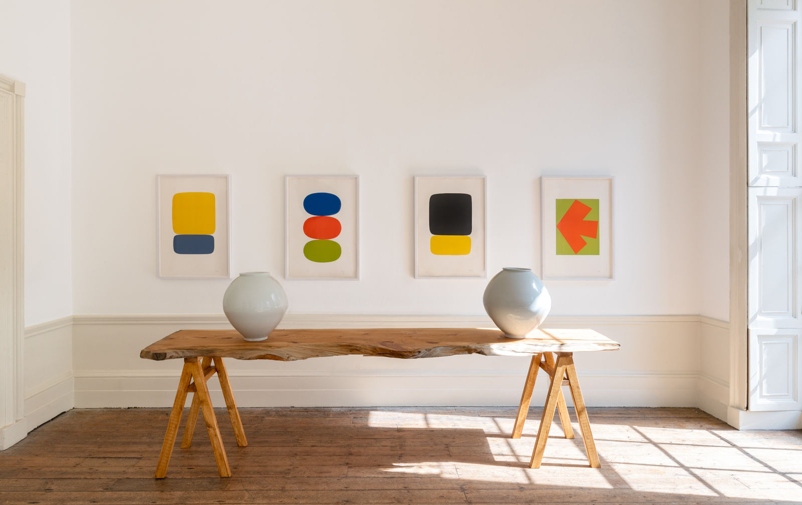 Ellsworth Kelly, Yellow Over Dark Blue, 1964-65