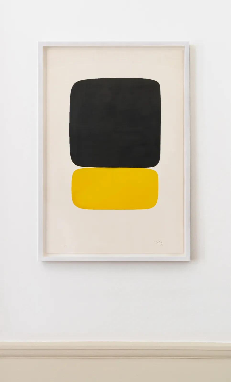Ellsworth Kelly, Black Over Yellow, 1964-65