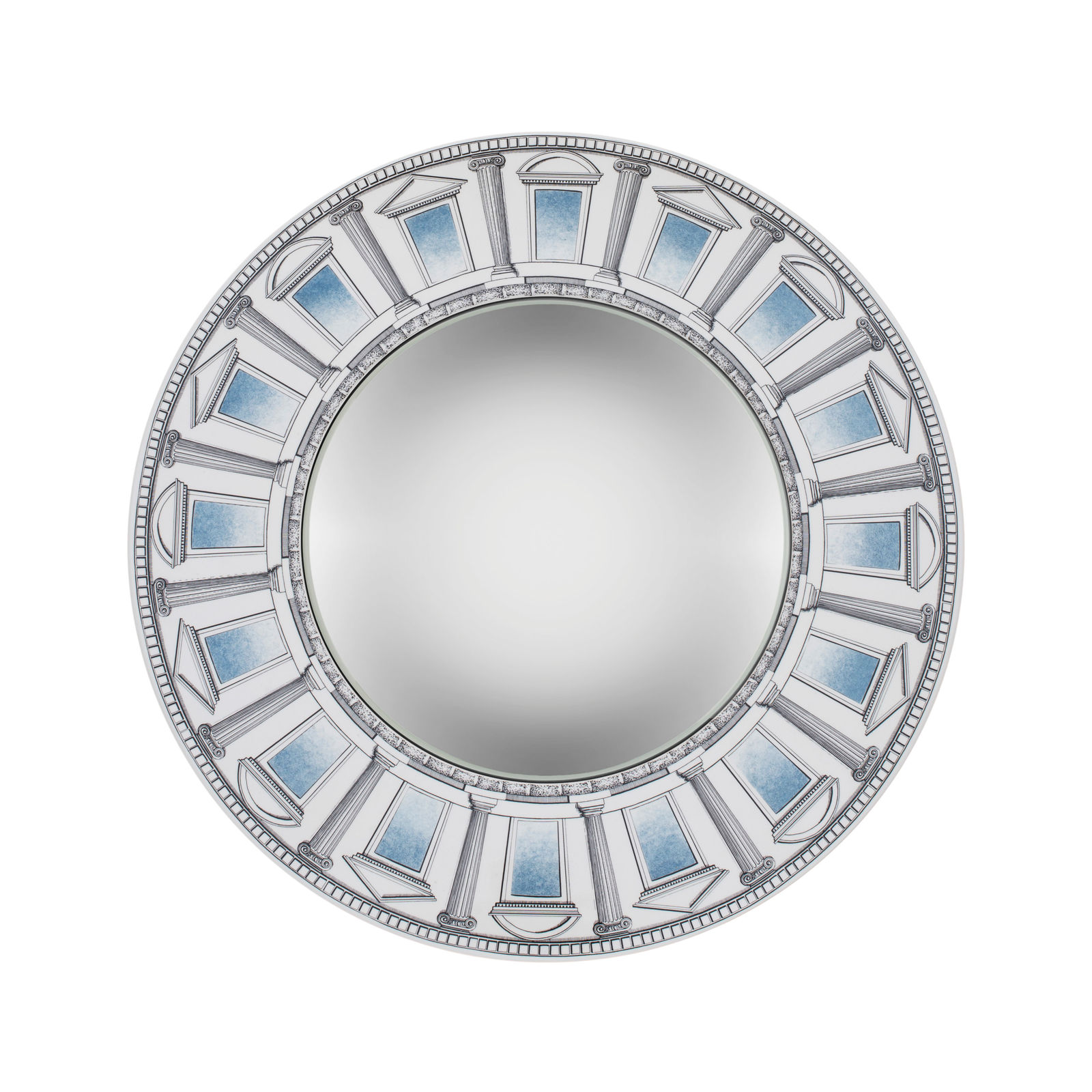 Fornasetti, Frame with convex mirror Architettura Celeste, 2018