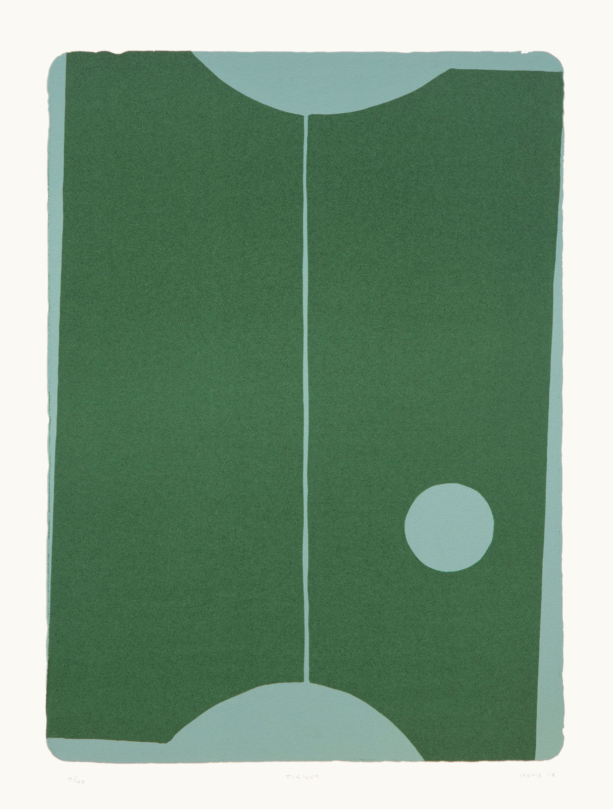 Gary Hume, Ticket, 2018