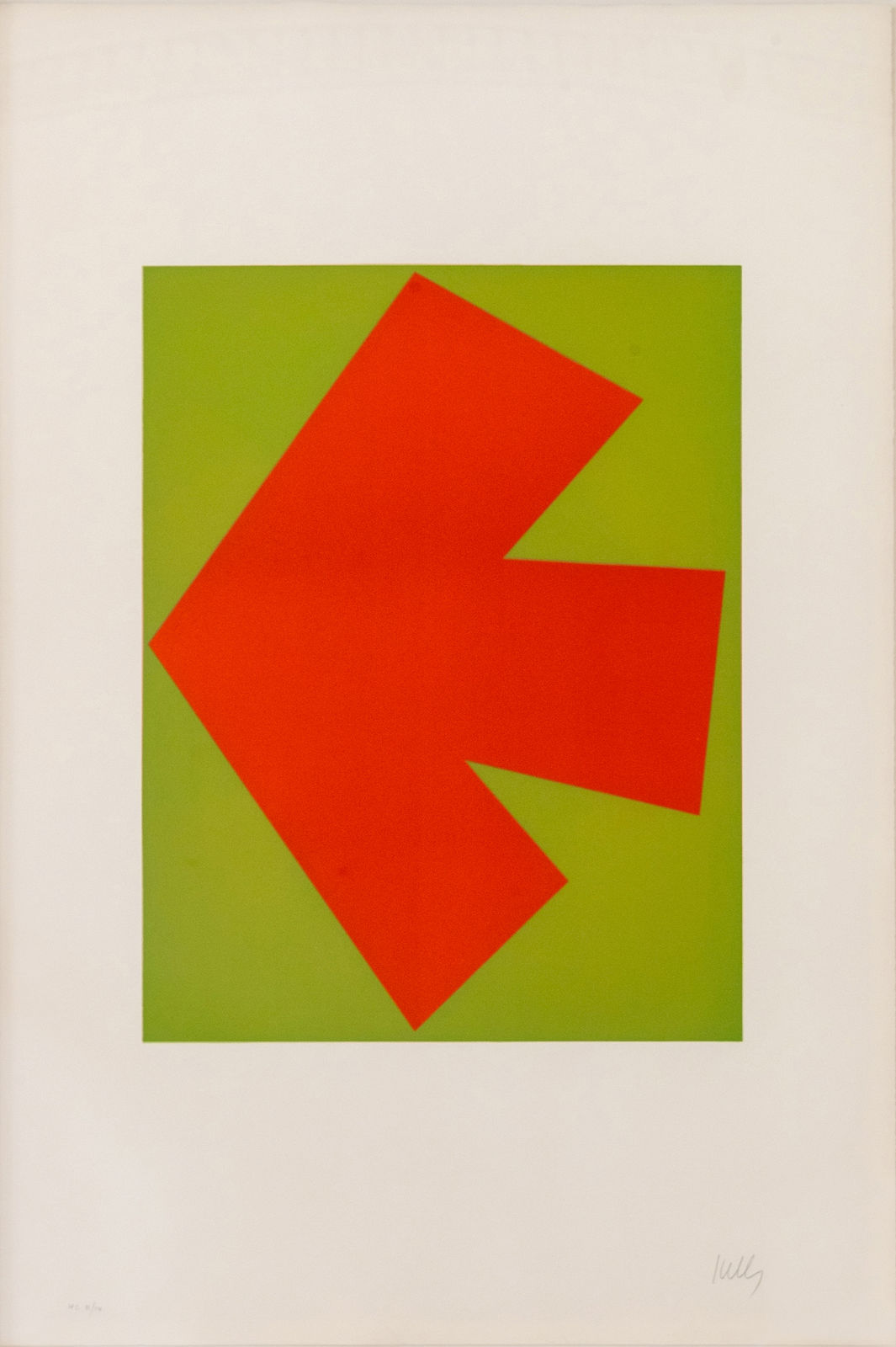Ellsworth Kelly, Orange Over Green, 1964-65