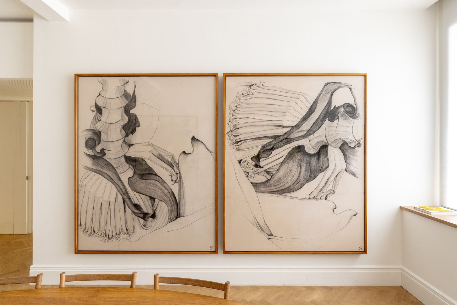 Sarah Graham, Musa acuminata (canvas) VIII - Diptych, 2025