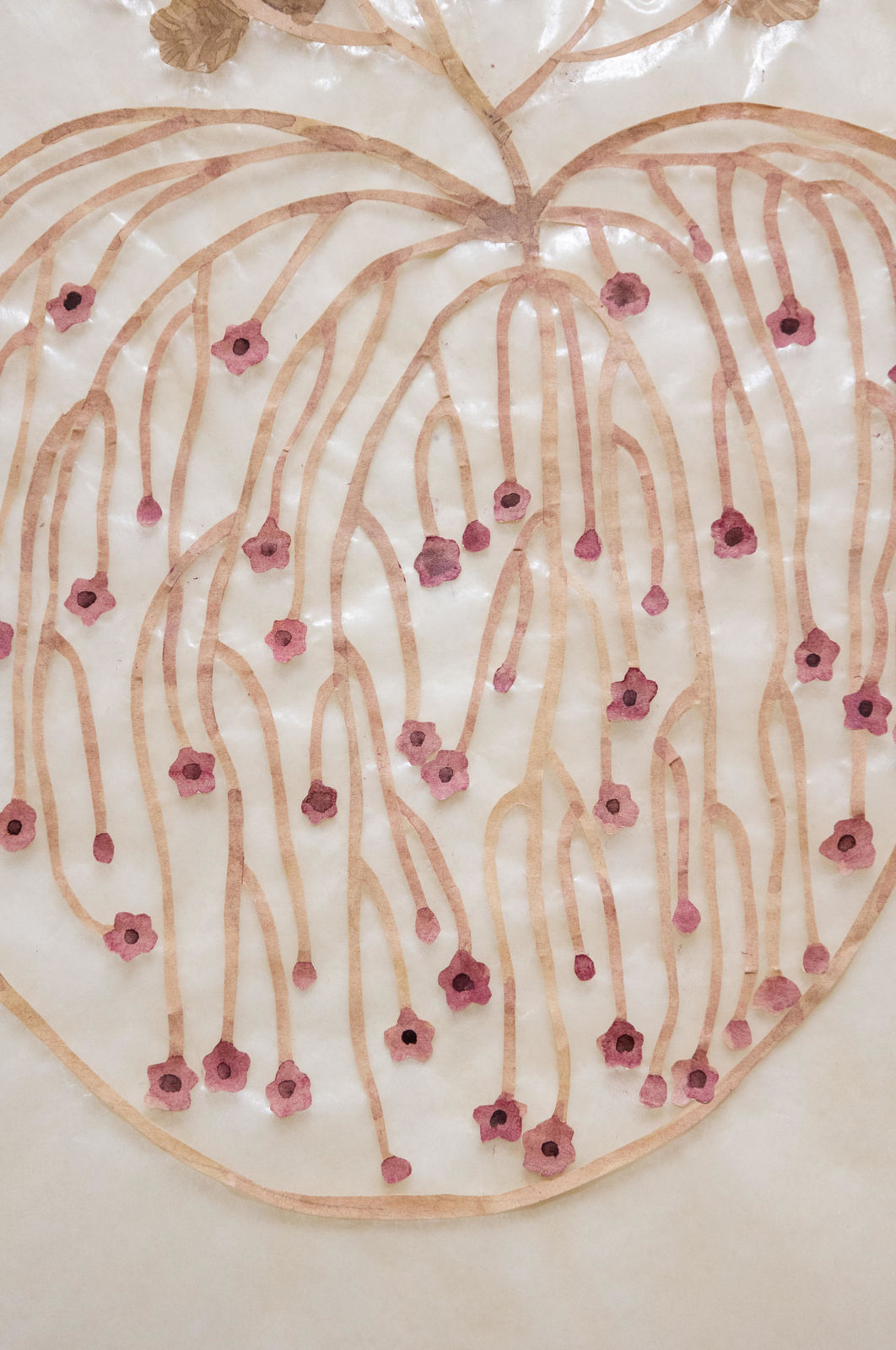 Fumi Imamura, One flower, fruiting (Sweet rocket) (花ひとつ、結実（む らさきなずな, 2025