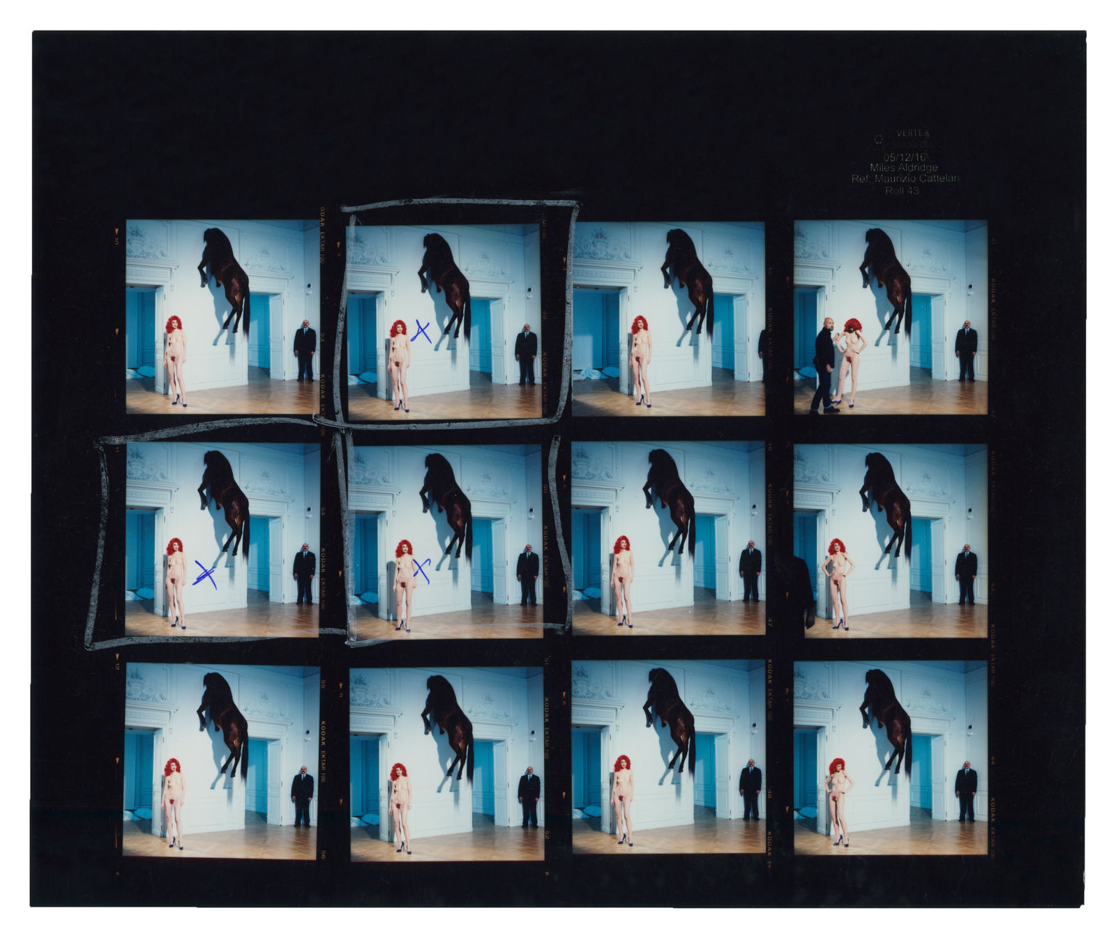 Miles Aldridge, (after Cattelan) - roll 43, 2016