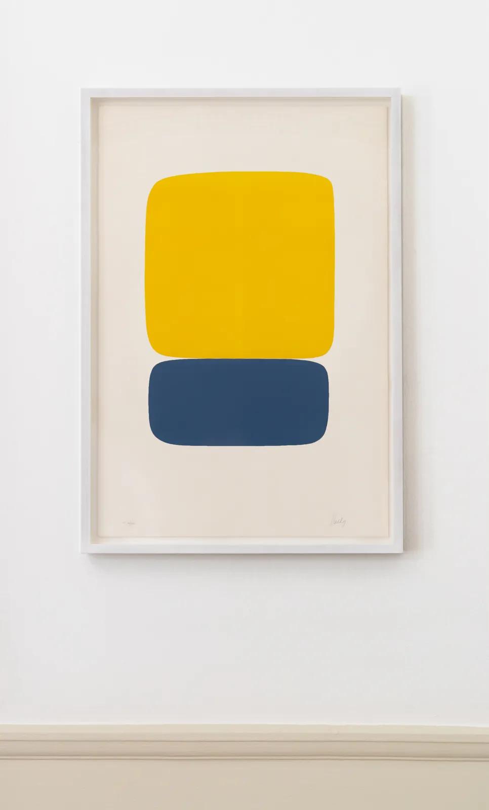 Ellsworth Kelly, Yellow Over Dark Blue, 1964-65