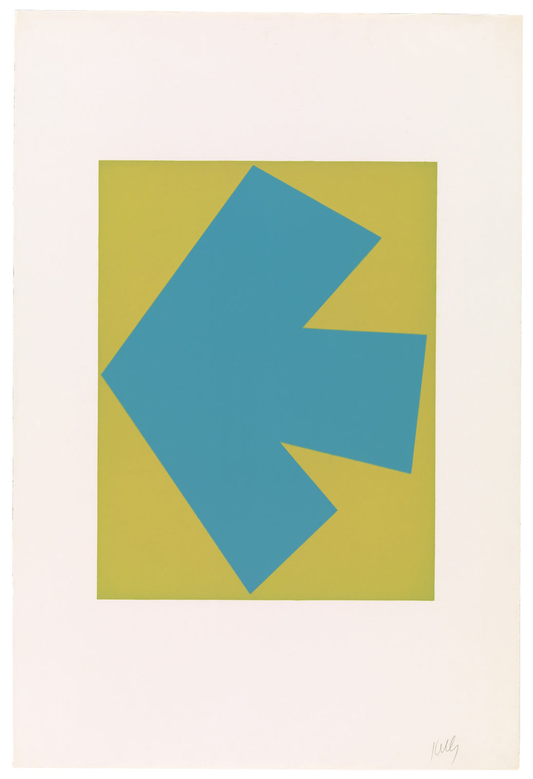 Ellsworth Kelly, Blue Over Green, 1964-65