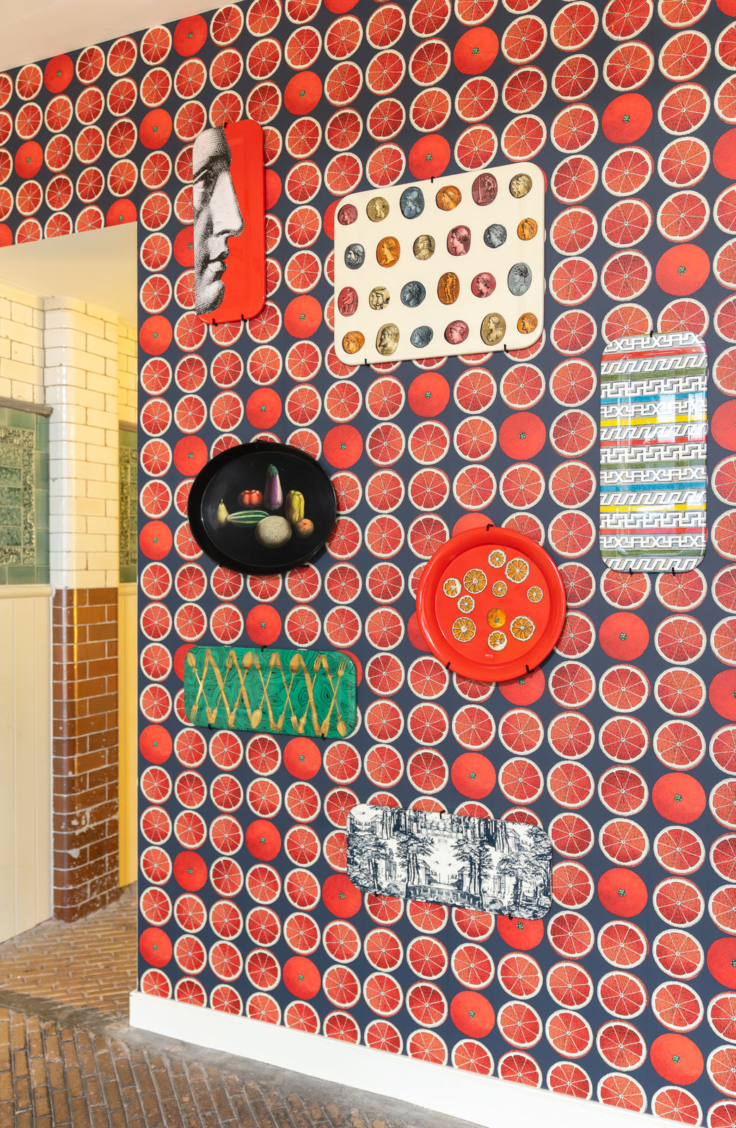 Fornasetti, Tray Fette d'arancia, re-edition