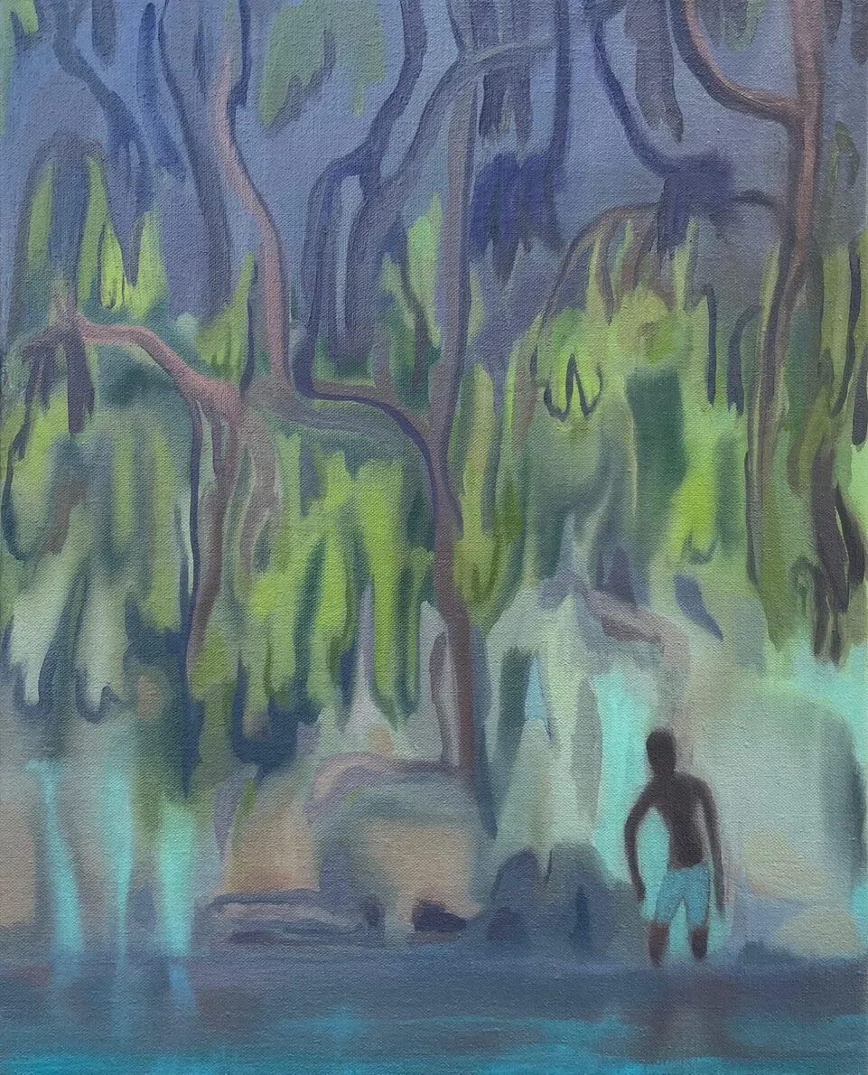 Martin Solymar, Night Bather, 2025