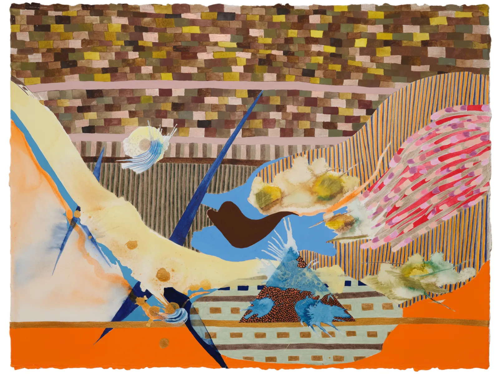 Drawing of the artist Agnès Bourély