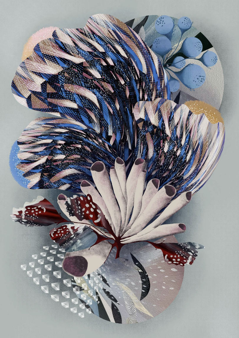 Olga Burkard, Azul, 2025