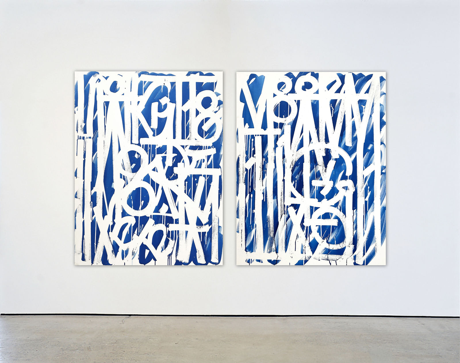 RETNA, Iridescence Diptych, 2025