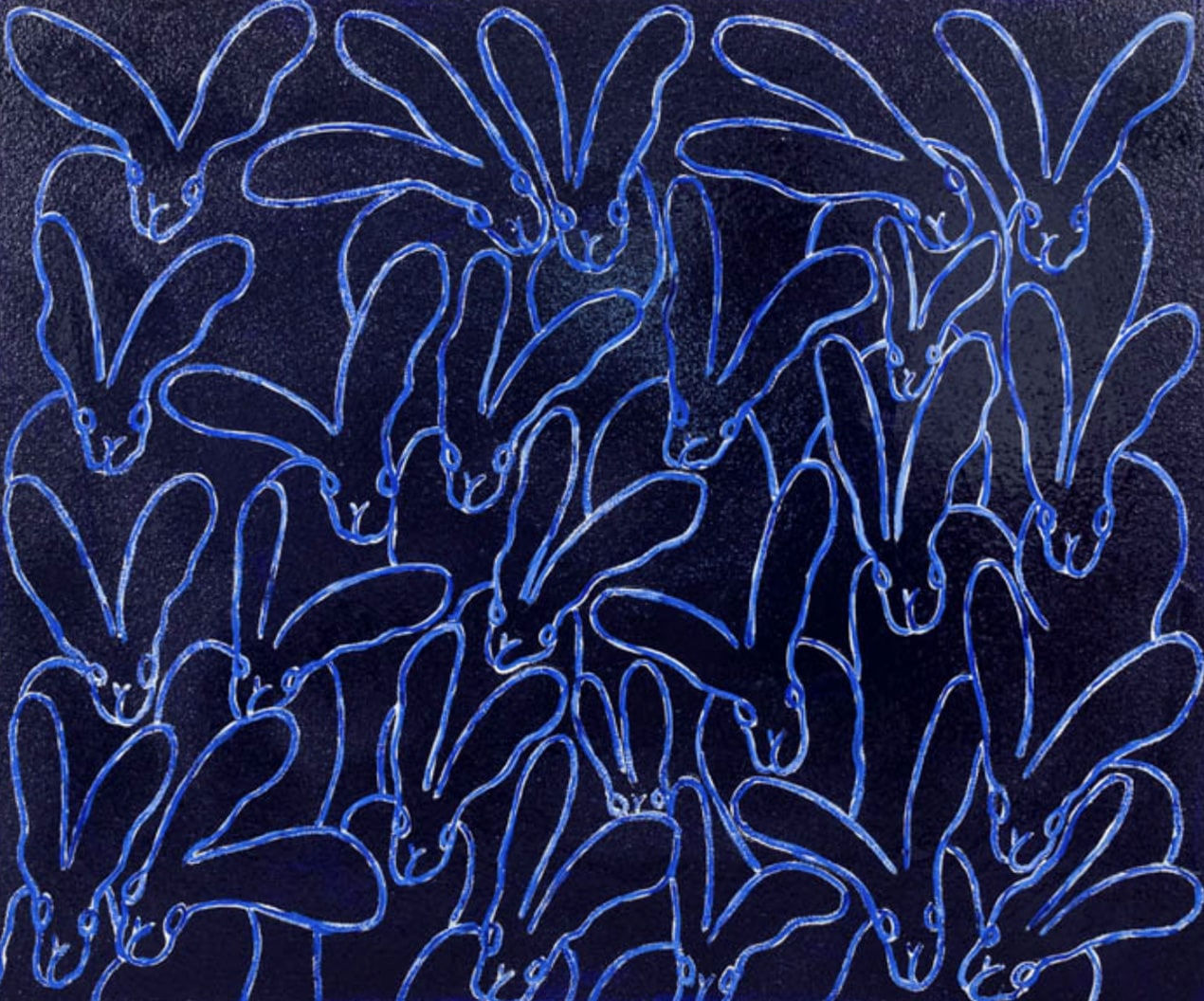 Hunt Slonem, Rhapsody in Blue 3 (CX0047), 2024