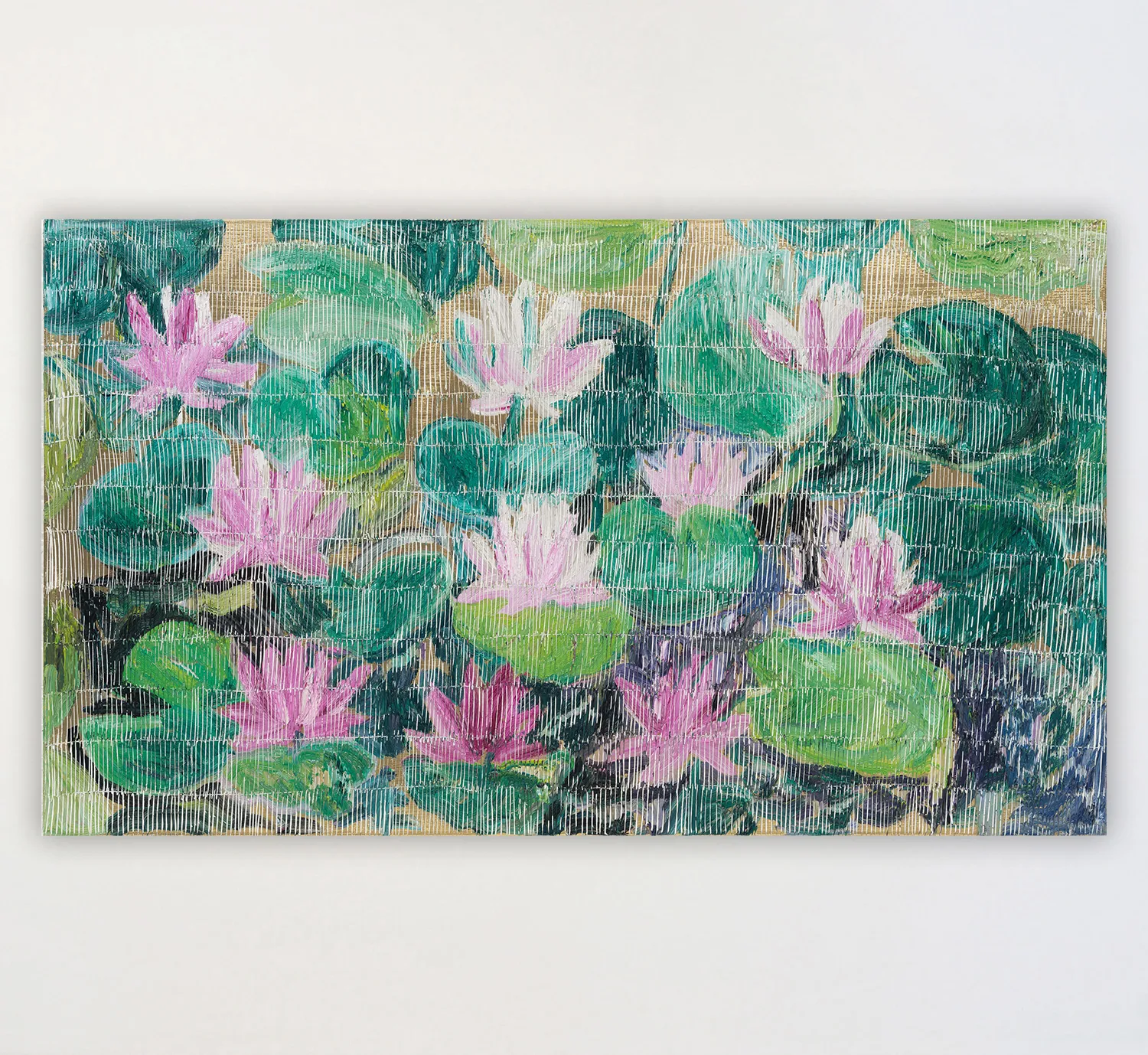 Hunt Slonem, Water Lilly's The Way To Belle Terre (Bowie Land) (JMG2892), 2026