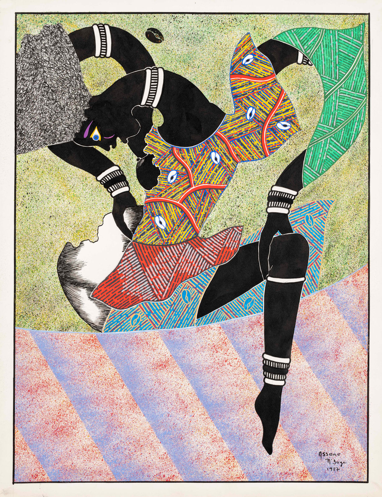 Assane N'Doye, Le saut, 1987