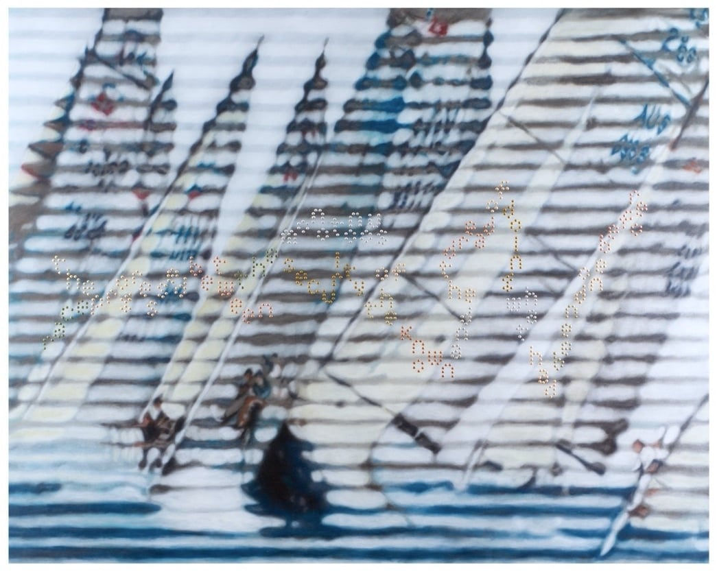 Raúl Cordero, Untitled (The race progressed between the monotonous security of the known and the dread of doing what had been done before...), 2017