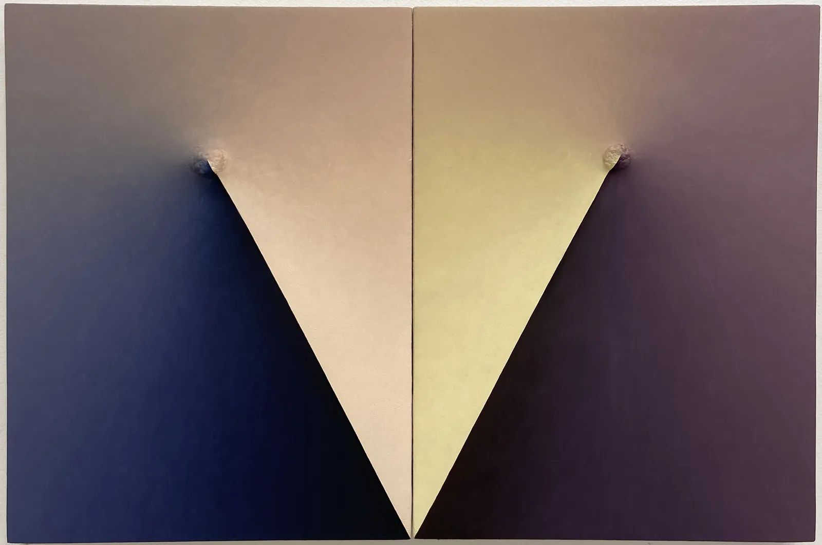 Loie Hollowell, Around the clock in flesh blue and purple, 2024