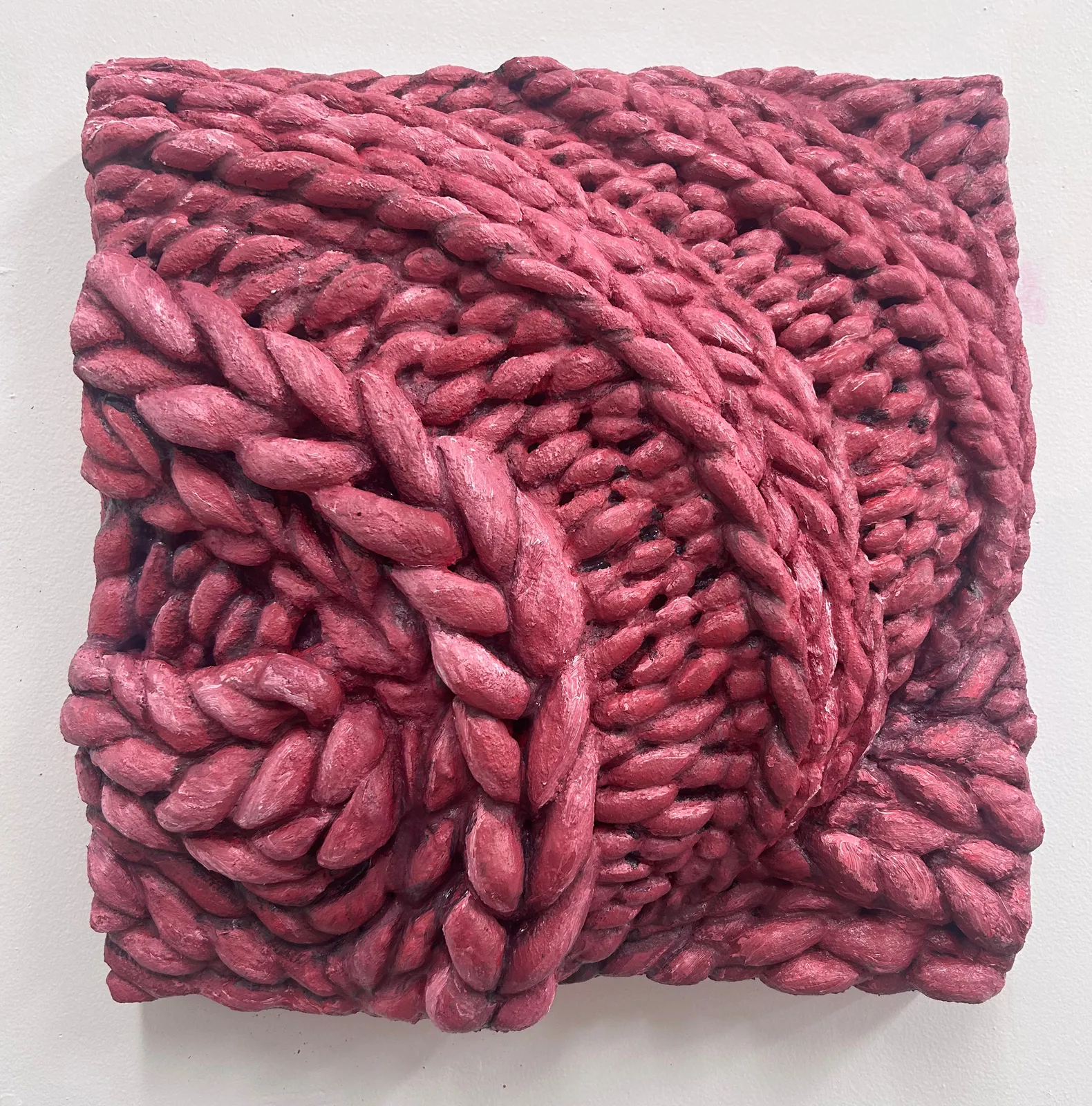 Gina Beavers, Chunky Ribbed Knit Throw, 2024