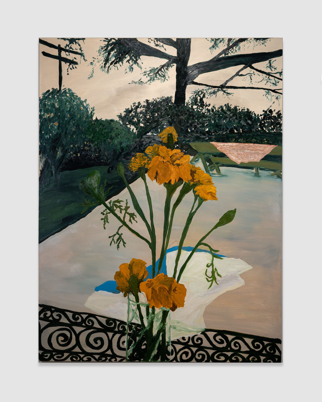 Carrie Cook, Marigolds and Smoke, 2022