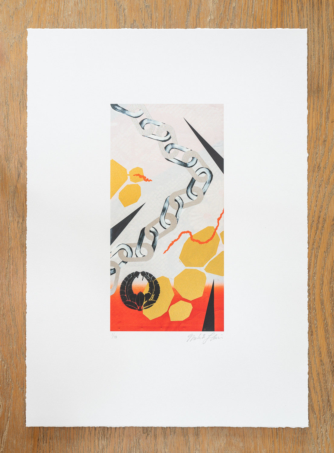 Makiko Harris, Kimono, Black + Chain, 2024